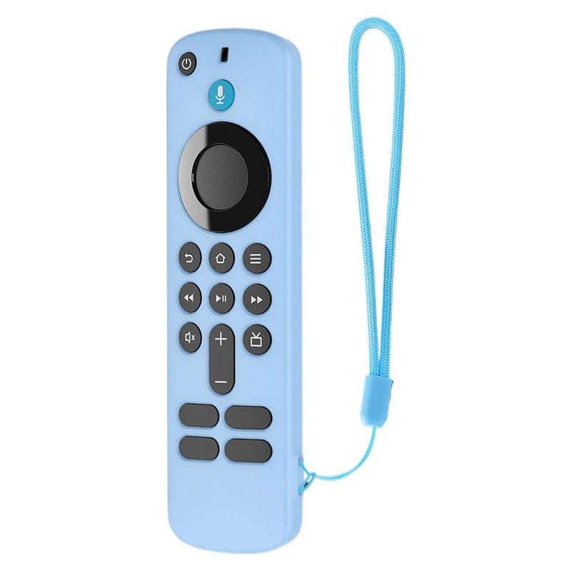 Fire Stick Remote Cover, Fire TV Stick Remote Control Case, Remote Control Silicone Protective Case For Fire TV Stick HD/4K (Luminous Blue) - Image 1
